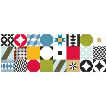 Laroom Alfombra, Vinylic Flooring PVC-Antislip, Multicolor