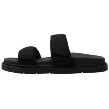 Sandalias Planas de Mujer Frida Ecoalf con Tira Autoadhesiva Regulable en Negro