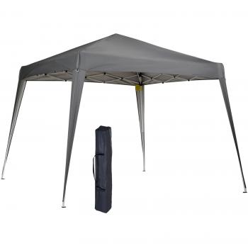 Carpa Plegable Outsunny con Diseño Pop-Up Gris 3x3m
