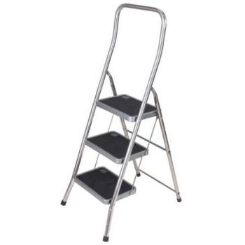 Escalera de Aluminio Super EFFE - 3 Gradines, Peso 6 kg, Capacidad 150 kg, Altura Plataforma 72 cm