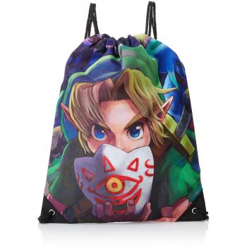 Zelda Majora's Mask Gym Drawstring Bag, 40 cm, Green