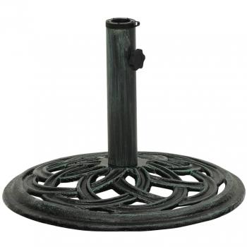 vidaXL Umbrella Base Green 44x44x31 cm Cast Iron