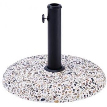 Base para sombrilla redonda de cemento blanco 21 kg Ø47 cm Cevo