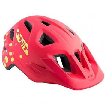 Casco Unisex para Adultos MET ELDAR MIPS, Rosa Coral con Estampado de Lunares Mate, Talla M (52-57 cm)