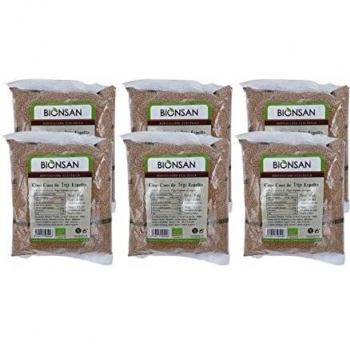 Bionsan Cous Cous de Trigo Espelta Ecológico - 6 Bolsas de 500 gr - Total : 3000 gr