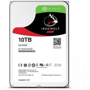 Seagate IronWolf 10TB NAS Hard Drive - 3.5 Inch SATA III 6 Gb/s, 7200 RPM, 256MB Cache (ST10000VN0004)