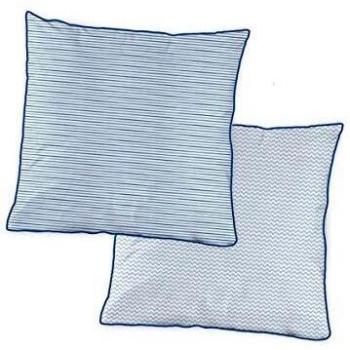 Gamanatura - Cojín Blue Zig Zag Gamanatura Azul 40 x 40 cm.