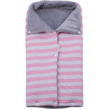 Saco Polar para Capazo de Bebé Jyoko - Abrigado en Invierno con forro polar, diseño Pink Island