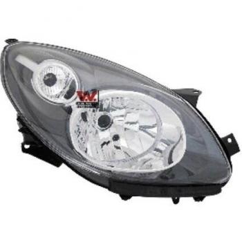 Faro Delantero Derecho Van Wezel con Clignotante H4 y Motor Eléctrico para Renault Twingo 1.2 y 1.5 dCi