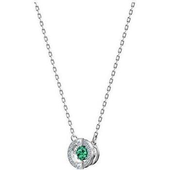 Swarovski Sparkling - Juego de joyas para Mujer, Verde/Plata