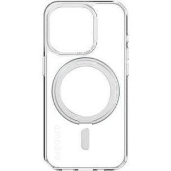 Funda Transparente con Soporte 360° para iPhone 15 Pro - Plástico 100% Reciclado - Compatible con MagSafe
