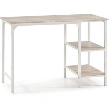 Mesa de Escritorio Colón con Estantes Estilo Industrial 110x55x76 cm