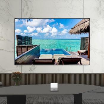 Pantalla de proyector portátil 16:9, 60-130, antiluz, HD, para hogar y oficina