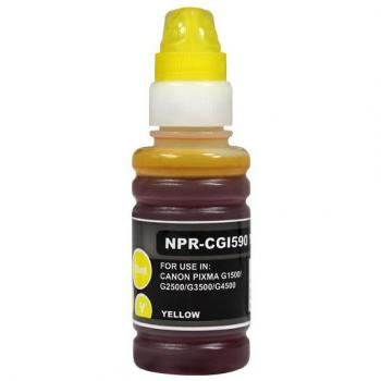 Tinta Compatible Canon GI590 Amarillo de Alta Calidad