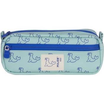 Portatodo rectangular 2 cremalleras colección 460 since 1918, MILAN, verde