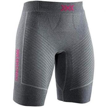 X-Bionic Regulator Run Speed Pantalón Corto, Mujer, Gris, M