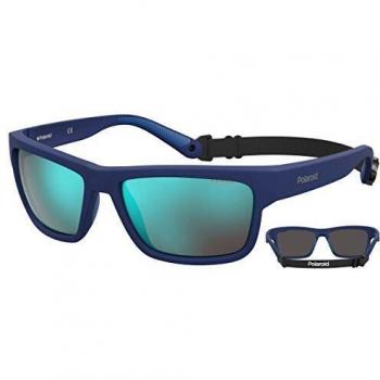 Polaroid PLD 7031S Polarized Men's Sunglasses - Matte Blue Turquoise, 59mm