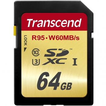 Transcend 64GB SDXC/SDHC USH-I U3 Memory Card
