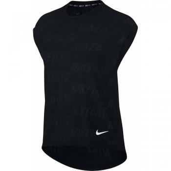 Nike W Nk Top SS Air, Mujer, Black/White, 2XL