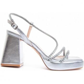 Montevita Sandalia de Tacón Festsand5 88522 Plateado