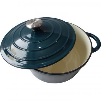 Cacerola Baumalu 24 cm con Tapa - Forma Redonda - Azul Verde