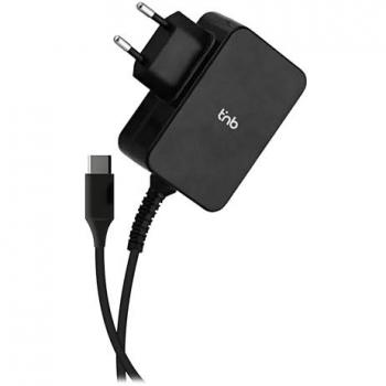 Cargador Universal USB-C de 65W con Toma de Pared y Cable de 180 cm - Color Negro