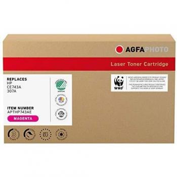 Tóner Magenta AgfaPhoto APTHP743AE para impresoras láser HP/Compaq, 7300 páginas
