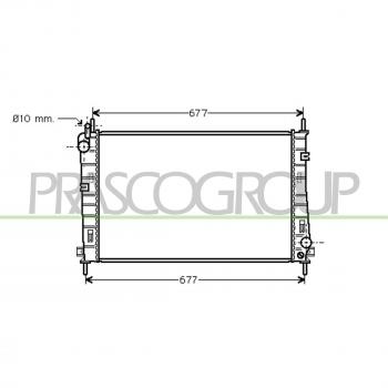 Radiador de refrigeración del motor PRASCO FD107R001 para FORD, compatible con múltiples referencias
