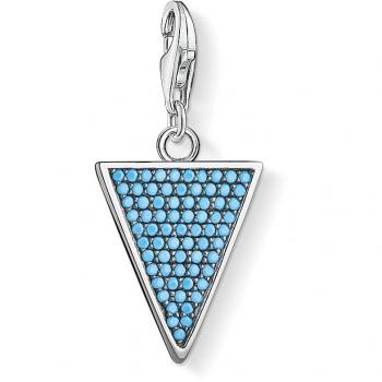 Thomas Sabo Women's Turquoise Triangle Charm Pendant 1579-667-17