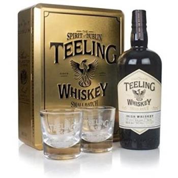 Teeling Small Batch Whiskey Irlandés 46% 0,7L con 2 Vasos