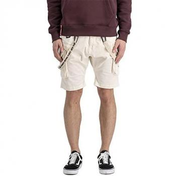 Alpha Industries Men's Utility Shorts Jet Stream White Size 34