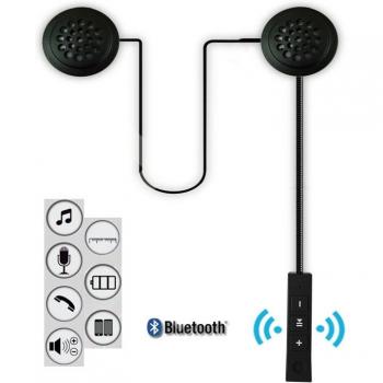 Intercomunicador Inalámbrico Bluetooth para Casco de Motocicleta con Micrófono Manos Libres y Auriculares Estéreo