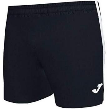 Joma Elite VII Short Running, Hombre, Negro Blanco, S