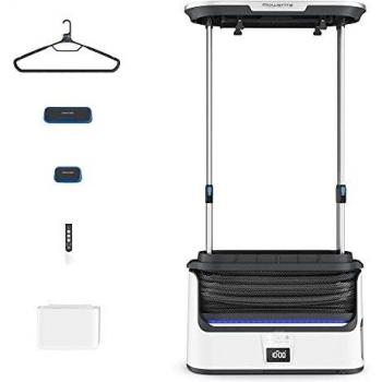 Rowenta Care for you YR3040 - robot de planchado de 3100 W y salida de vapor de 65 gr/min, elimina arrugas, desinfecta y seca, resultados desde 10 min, todo tipo de tejidos, silencioso, Negro