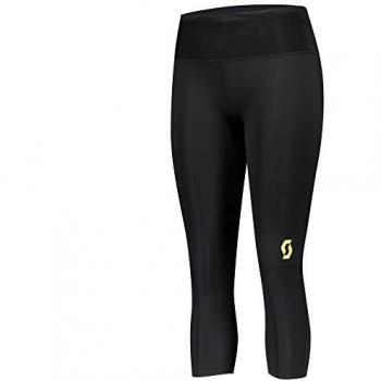 Scott Mallas 3/4 Rc Run Negro Mujer - Mallas 3/4, color negro, diseño específico para mujer, ideales para running, fabricadas con materiales transpirables y de secado rápido, cuentan con tecnología que proporciona soporte