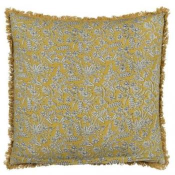 Cojín Decorativo Algodón Beige Mostaza 50 x 50 cm - Originalidad Garantizada