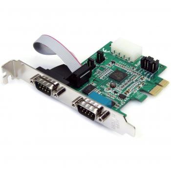 StarTech.com PEX2S952 - Tarjeta PCI Express PCIe de 2 puertos Serie RS232 UART 16950 Serial
