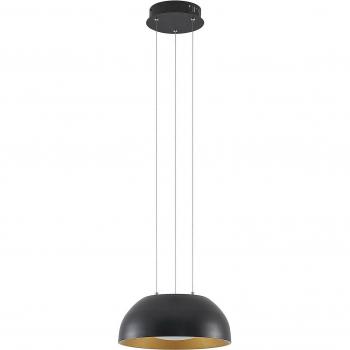 Lindby Juliven lámpara colgante LED moderna en negro de aluminio, 32 cm, para salón y comedor, 1 llama