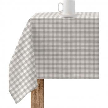 Mantel Antimanchas Vichy Resinado Algodón 100-300 Cm para Exterior