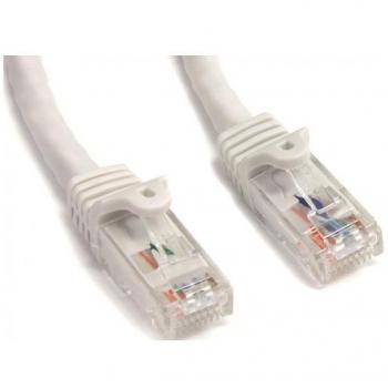 StarTech.com 75ft CAT6 Ethernet Cable - White, CAT 6 Gigabit Ethernet Wire, 650MHz, 100W PoE, RJ45 UTP Network/Patch Cord, Snagless with Strain Relief, Fluke