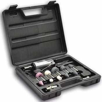 vidaXL Conjunto de Amoladora de Aire Comprimido con Muelas 16 Piezas 1/4