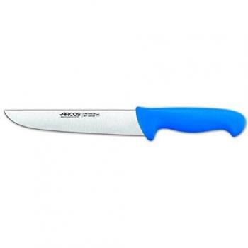 Arcos Serie 2900, Cuchillo Carnicero, Hoja de Acero Inoxidable Nitrum de 210 mm, Mango inyectado en Polipropileno Color Azul