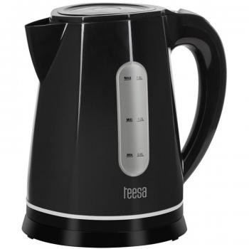 Hervidor Eléctrico Teesa 2200W, 1.8L, Inalámbrico, Negro, Iluminación 360°