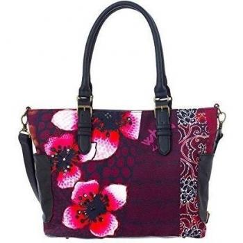 Desigual BOLS_SAINT TROPEZ_SIRA - Bolso de hombro para mujer, color Potent Purple 3152, talla 34x28x13 cm