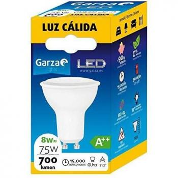 Garza BGIM461027 - Bombilla LED GU10 Dicroica, Luz cálida 3000K, Casquillo GU10, 8W 700 lúmenes