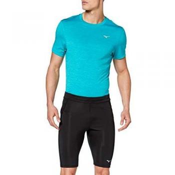 Mizuno Impulse Core Mid Mallas para Hombre, Impulso Core Mid, Hombre, Color Negro, tamaño Large