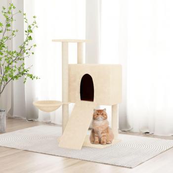 Árbol para Gatos con Rascadores en Crema de Sisal 96 cm