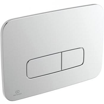 Placa de Doble Descarga Mecánica Ideal Standard Oleas M3 Cromada 241x8,5x165mm
