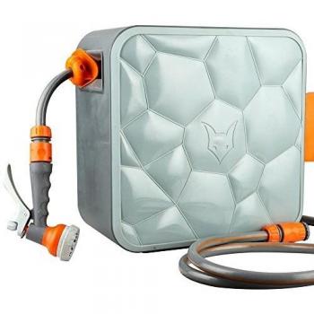 Enrollador de Mangueras Automático Premium de Pared Fuxtec FX-CU20, 20 m con Conexión de ½ Pulgada