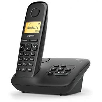 Teléfono DECT Gigaset AL170A Negro con Répondeur y Identificador de Llamadas